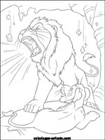 Coloriages de lions