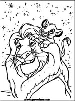 Coloriages de lions