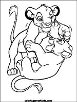 Coloriages de lions