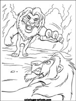 Coloriages de lions