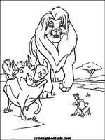 Coloriages de lions