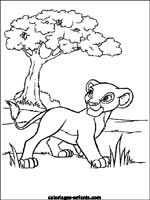 Coloriages de lions