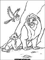 Coloriages de lions