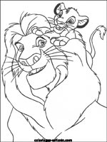 Coloriages de lions