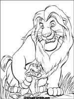 Coloriages de lions