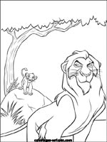 Coloriages de lions