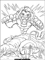 Coloriages de lions