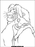 Coloriages de lions