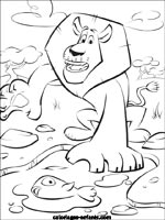 Coloriages de lions