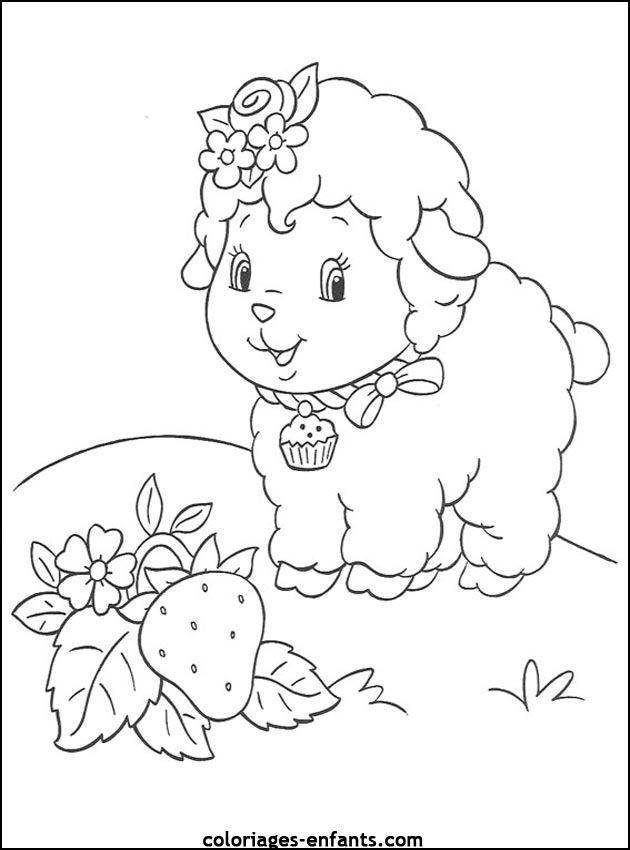 coloriage de mouton -  coloriages d'animaux