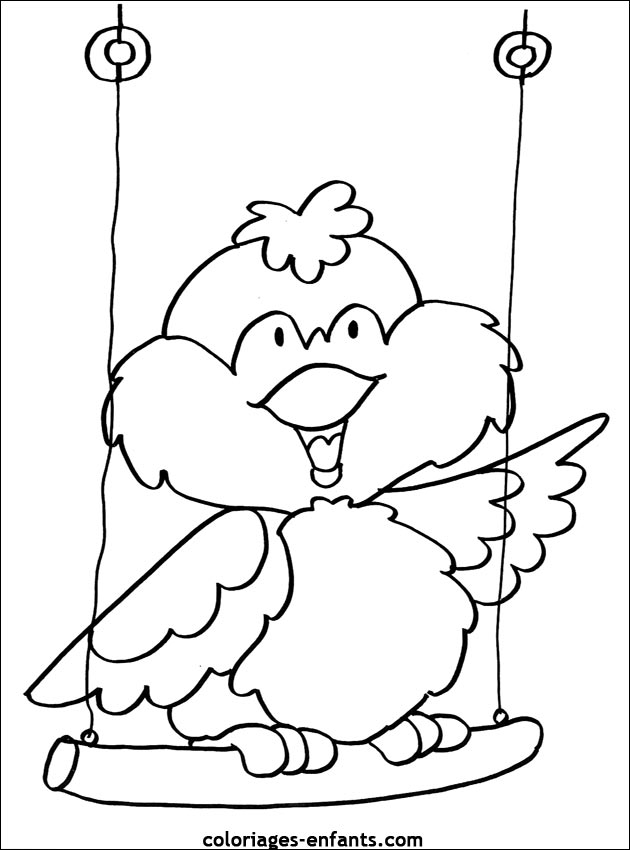 coloriage d'oiseaux - dessin  colorier d'animaux