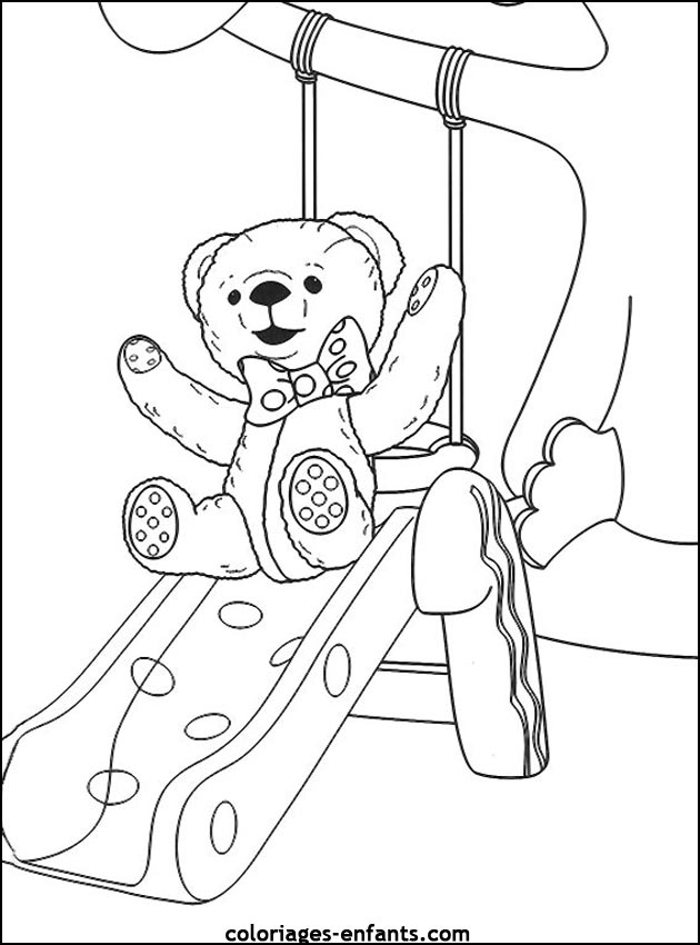 coloriage d'animaux - dessin d'ours  imprimer pour les enfants