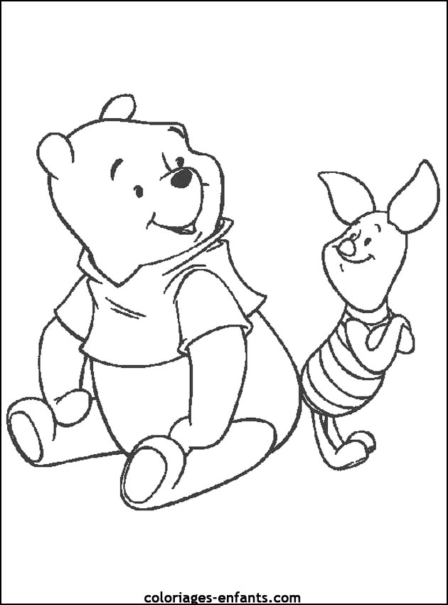 coloriage d'animaux - dessin d'ours  imprimer pour les enfants