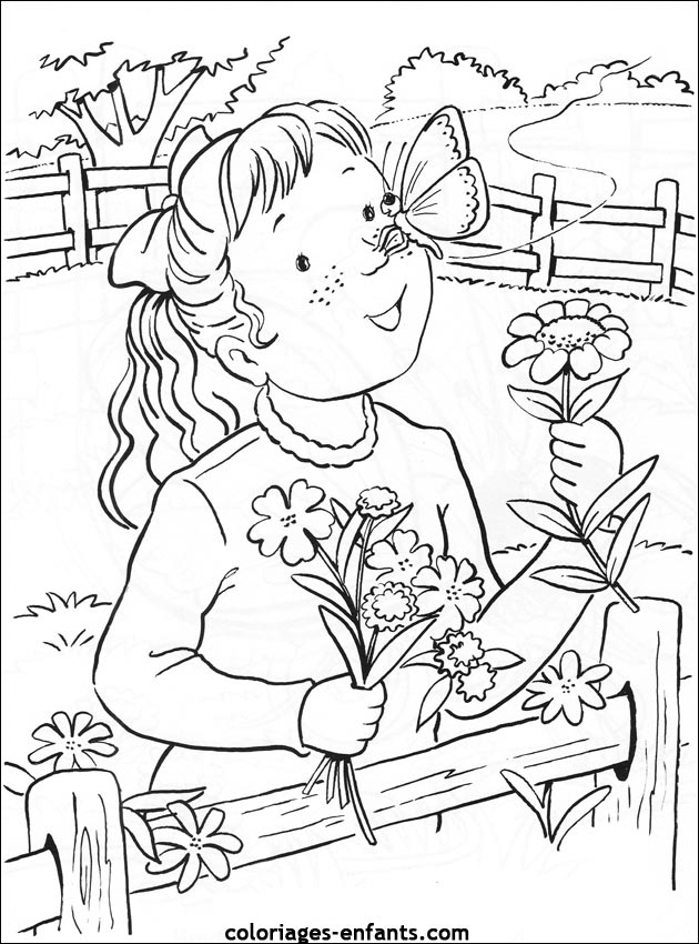 coloriage de papillons sur coloriages-enfants.com