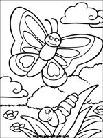 Coloriages de papillons