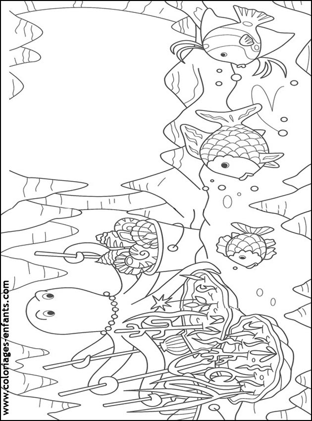 coloriage de poisson - dessin d'animaux  imprimer pour enfant