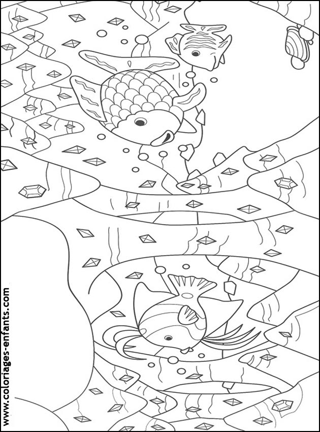 coloriage de poisson - dessin d'animaux  imprimer pour enfant