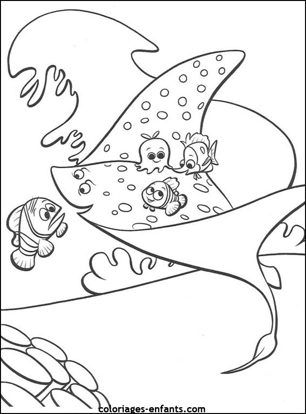 coloriage de poisson - dessin d'animaux  imprimer pour enfant