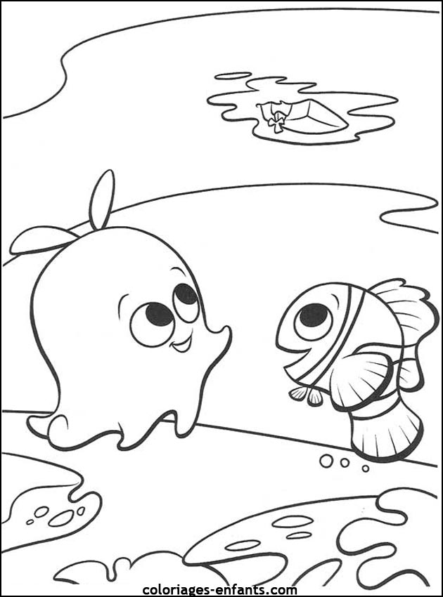 coloriage de poisson - dessin d'animaux  imprimer pour enfant