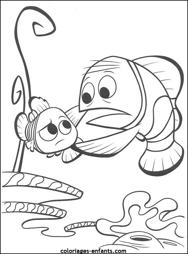 coloriage de poisson - dessin d'animaux  imprimer pour enfant