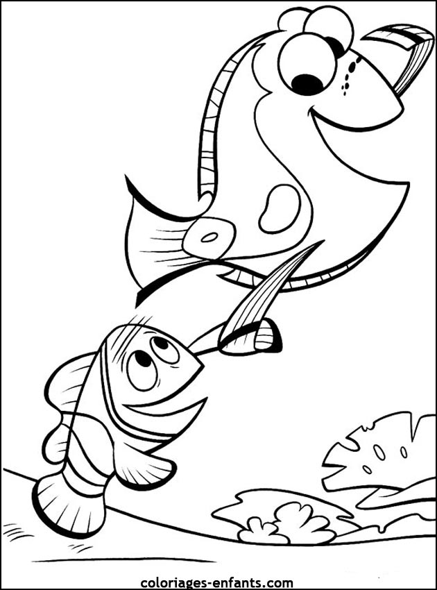 coloriage de poisson - dessin d'animaux  imprimer pour enfant