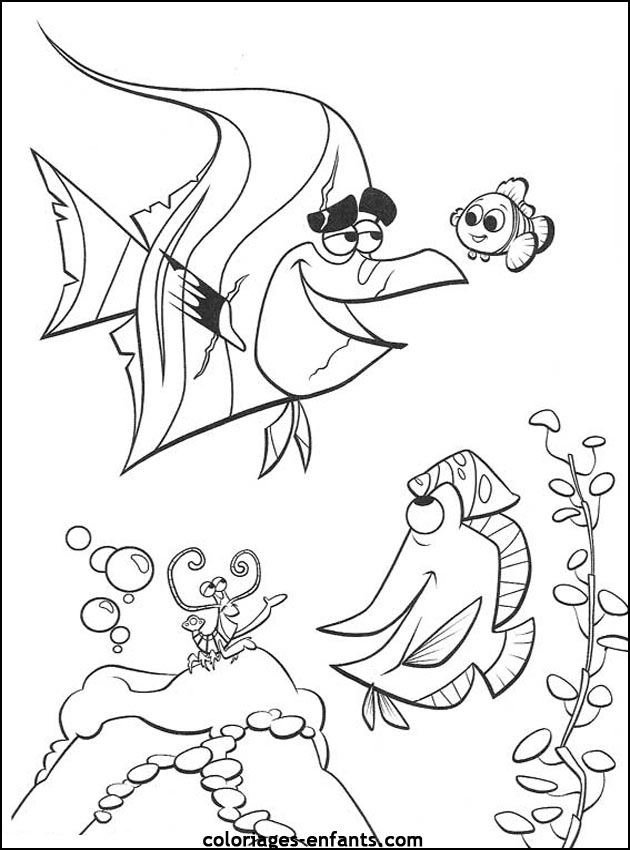 coloriage de poisson - dessin d'animaux  imprimer pour enfant