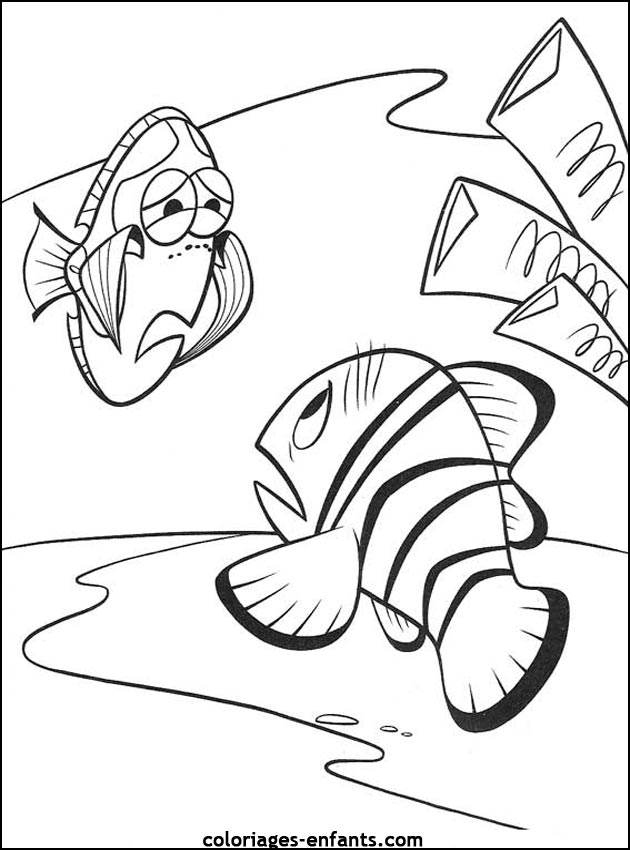 coloriage de poisson - dessin d'animaux  imprimer pour enfant