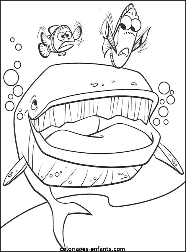 coloriage de poisson - dessin d'animaux  imprimer pour enfant