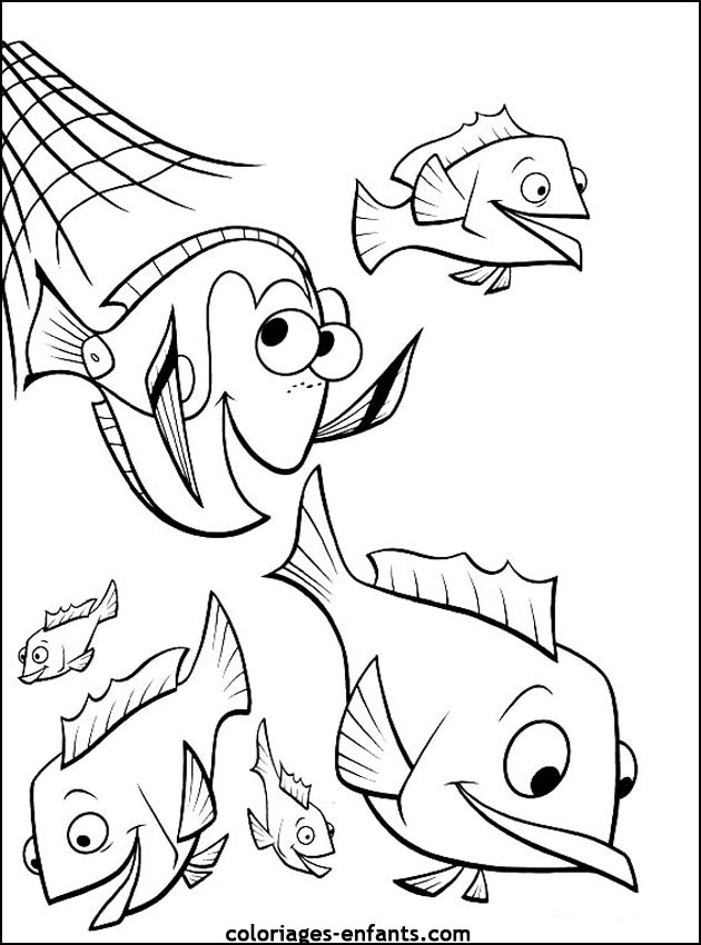 coloriage de poisson - dessin d'animaux  imprimer pour enfant