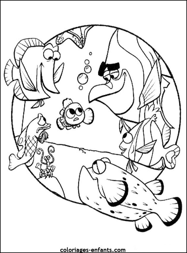 coloriage de poisson - dessin d'animaux  imprimer pour enfant