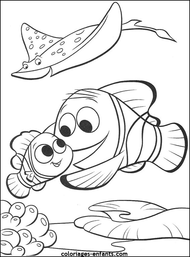 coloriage de poisson - dessin d'animaux  imprimer pour enfant