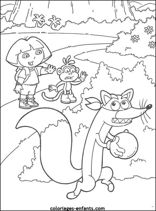 coloriage de renards sur coloriages-enfants.com