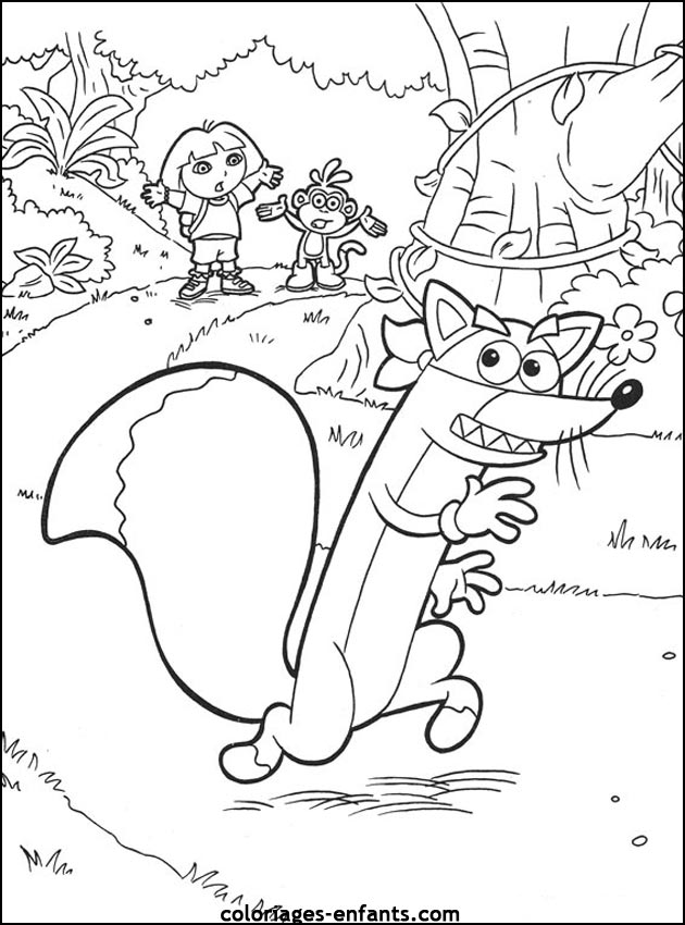 coloriage de renards sur coloriages-enfants.com