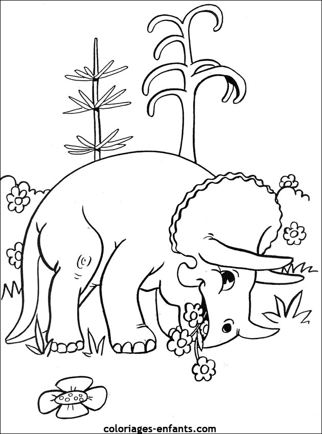 coloriage de rhinoceros sur coloriages-enfants.com