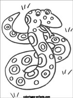 Coloriages de serpents