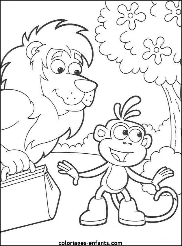 coloriage de singe