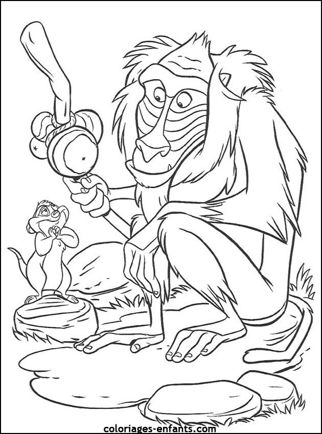 coloriage de singe