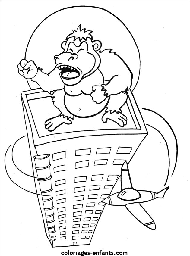 coloriage de singe