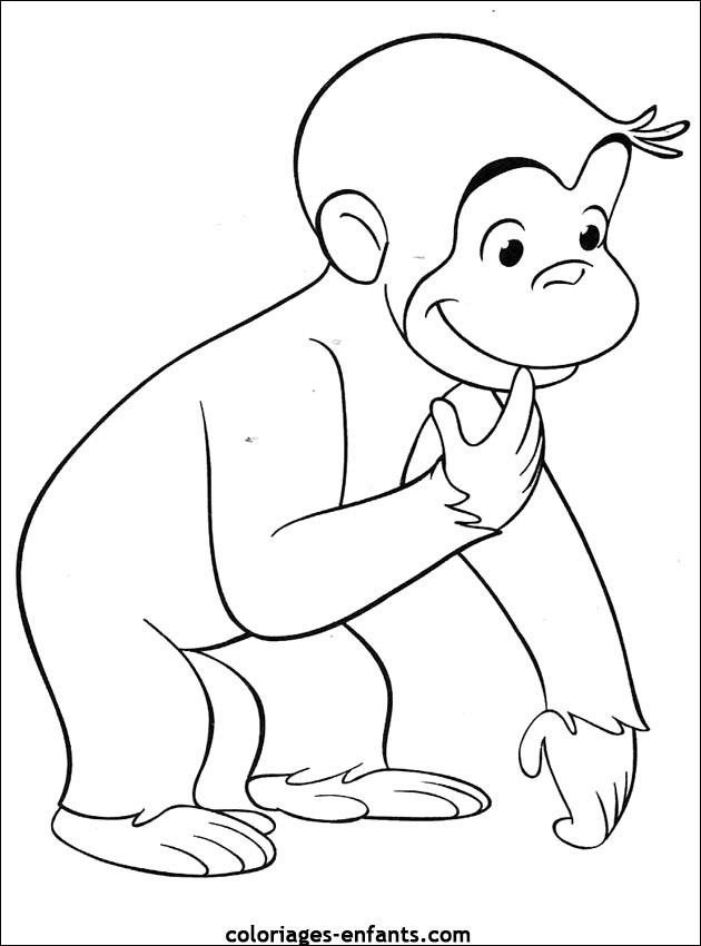 coloriage de singe