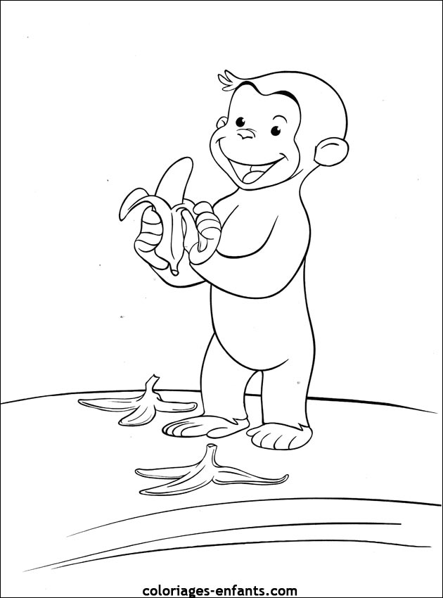 coloriage de singe