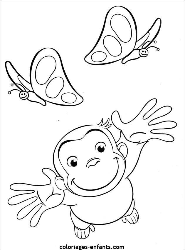 coloriage de singe