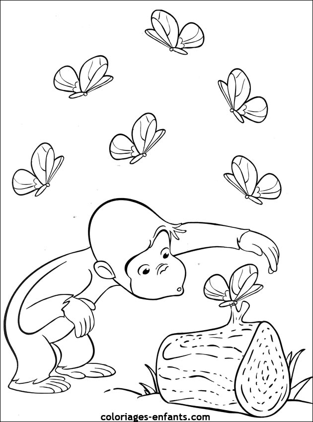 coloriage de singe