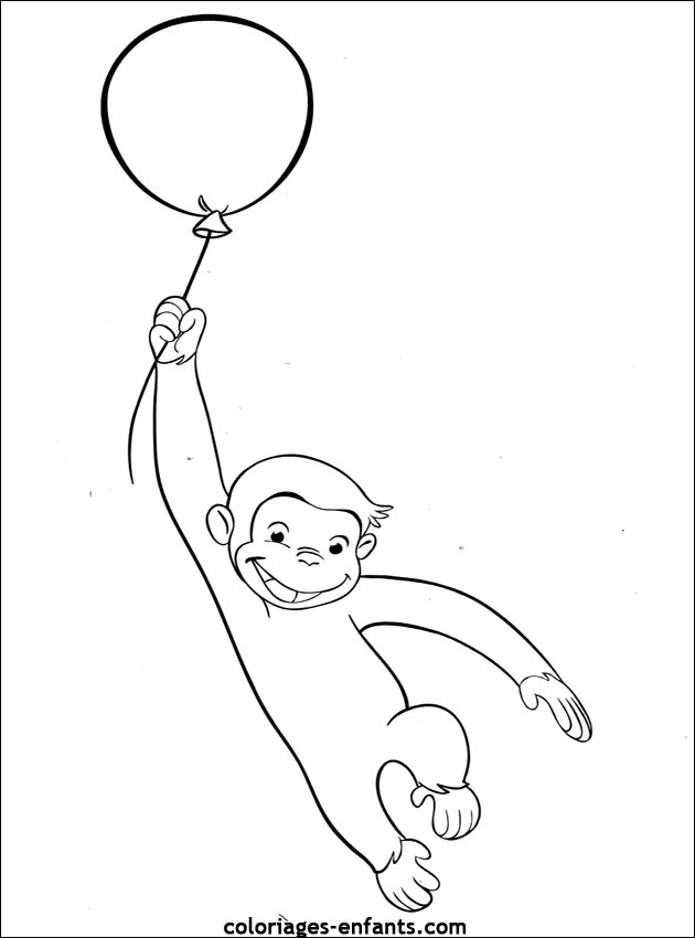 coloriage de singe