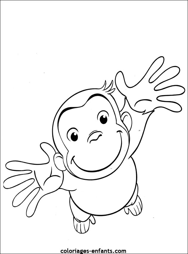 coloriage de singe