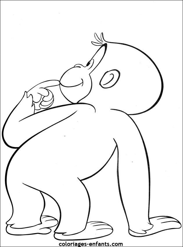 coloriage de singe