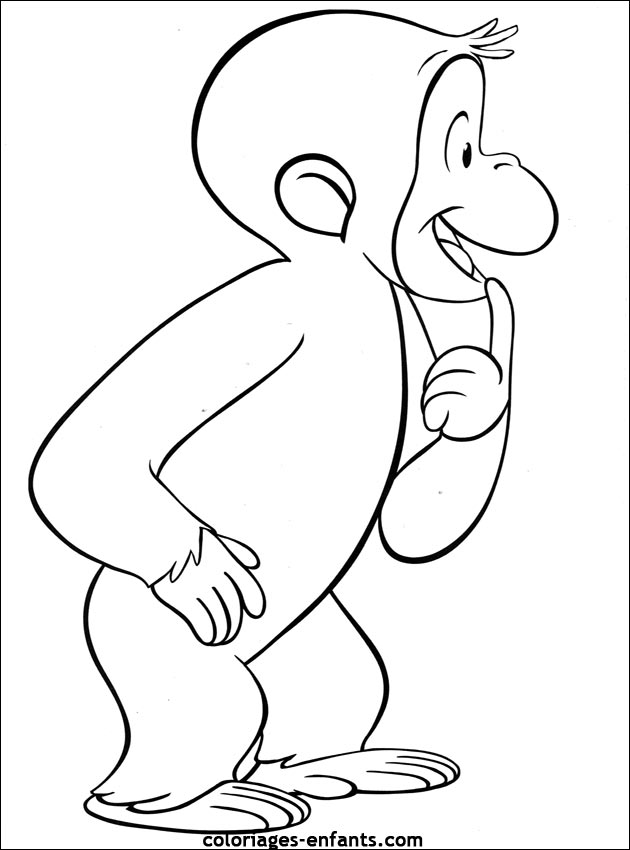 coloriage de singe