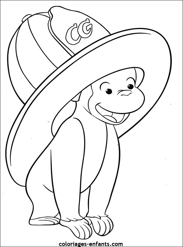 coloriage de singe