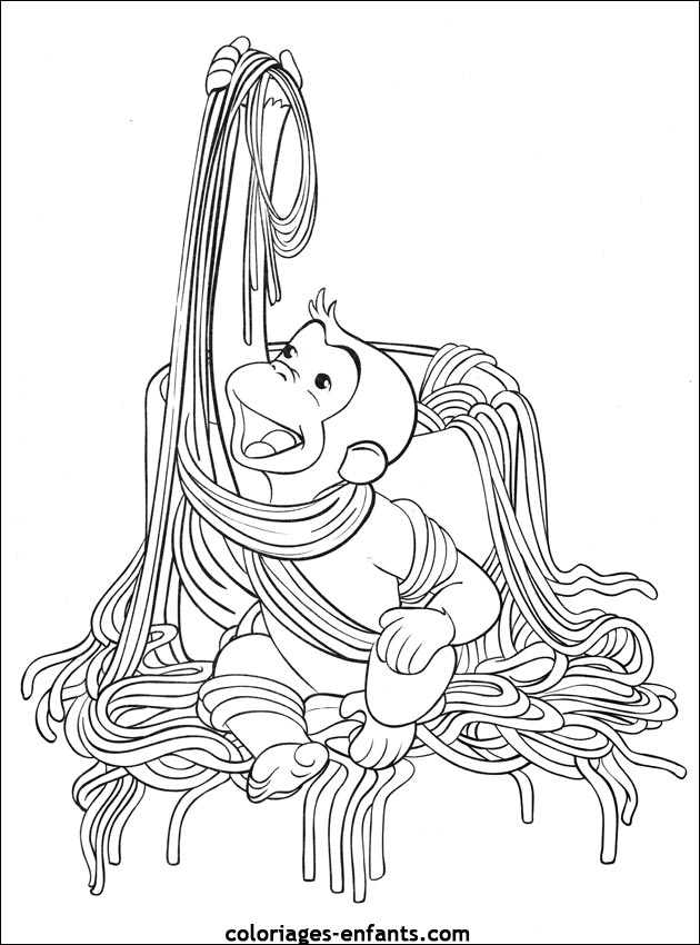 coloriage de singe