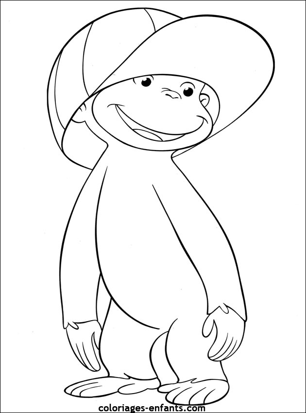 coloriage de singe