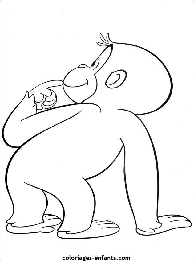 coloriage de singe